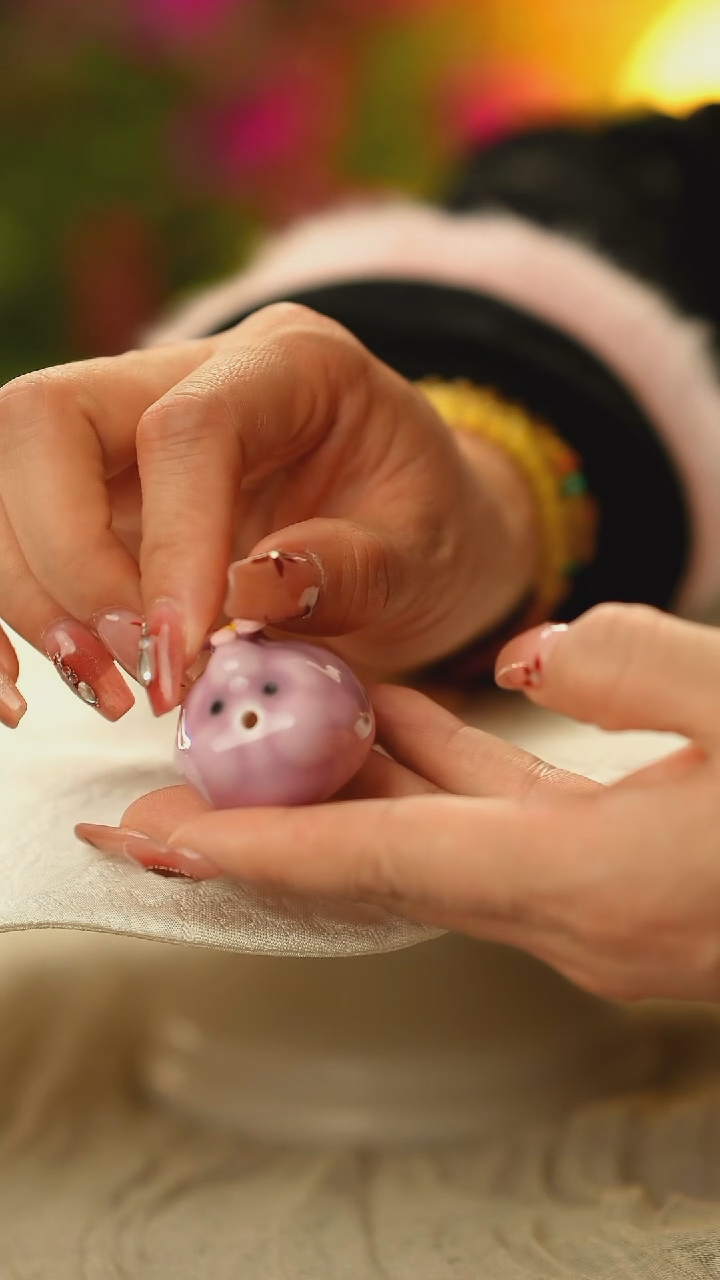 【闪购商品】香插收捏陶瓷泡泡鱼 紫色23234