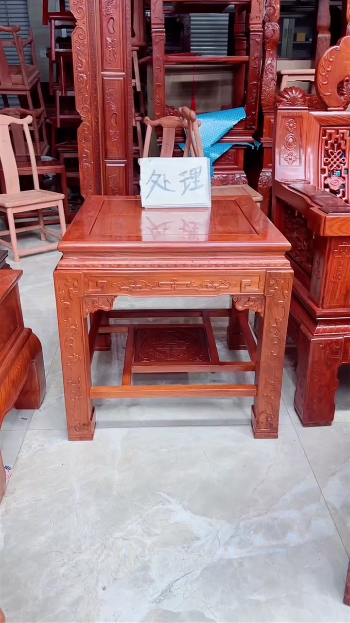 花梨木类成套家具大果紫檀58/58/58小桌