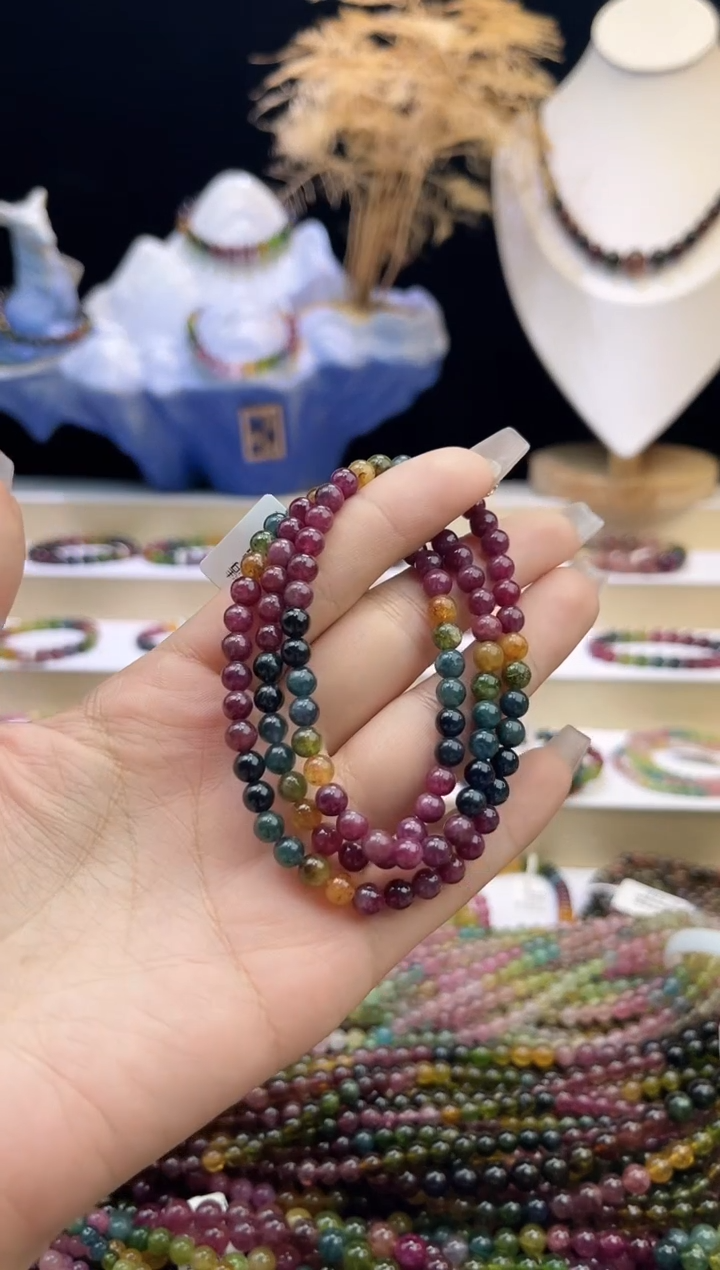 【闪购商品】碧玺/未镶嵌5mm+碧玺多圈多样性发货