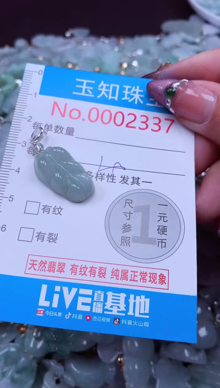 吊坠(不含链)未镶嵌翡翠2337