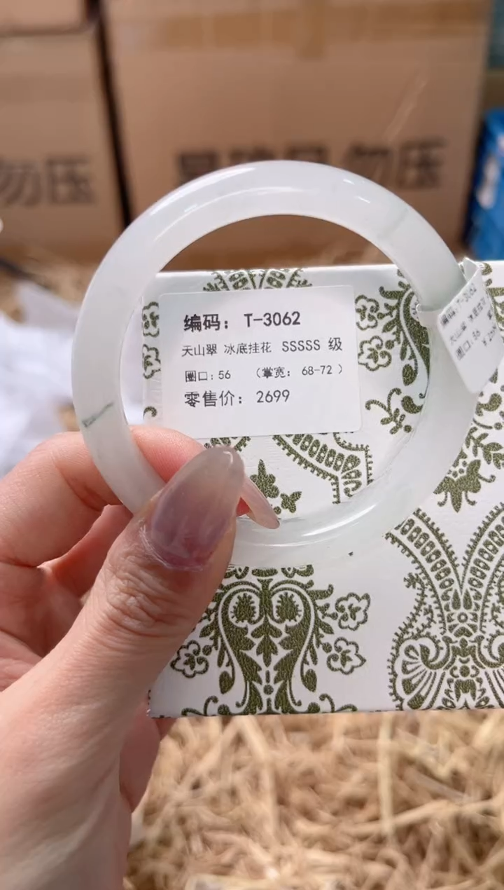 未镶嵌手镯石英质玉T-3062