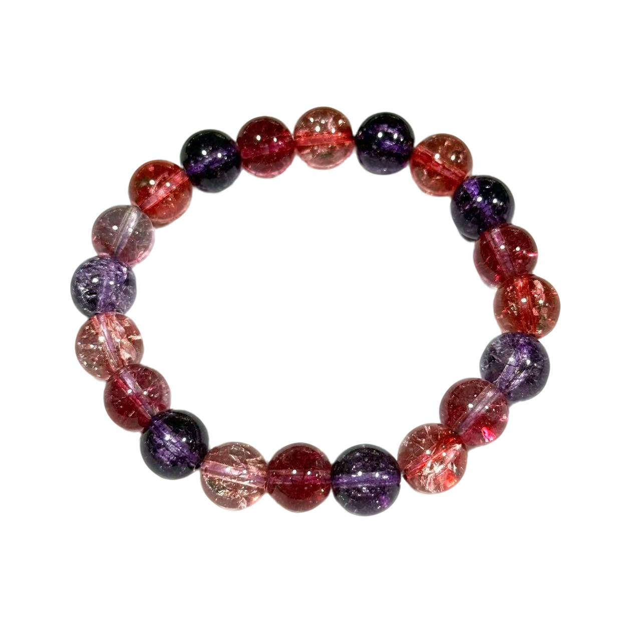 s1364-国风设计款超七水晶DIY圆珠手串-赠礼盒