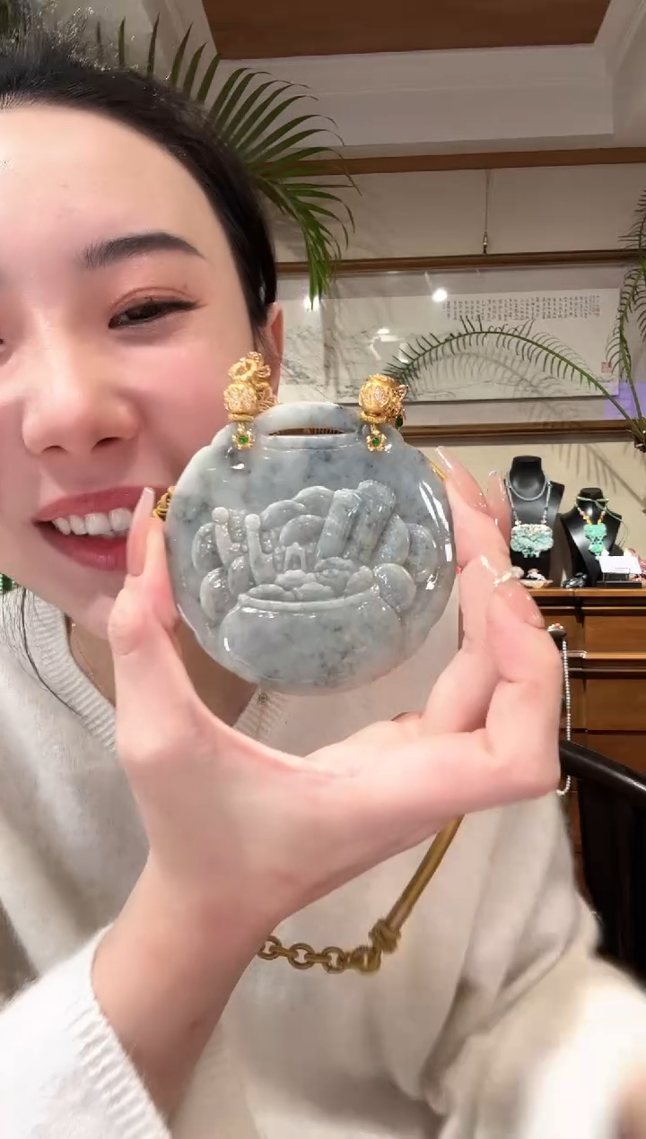 【闪购商品】翡翠颈饰未镶嵌国风