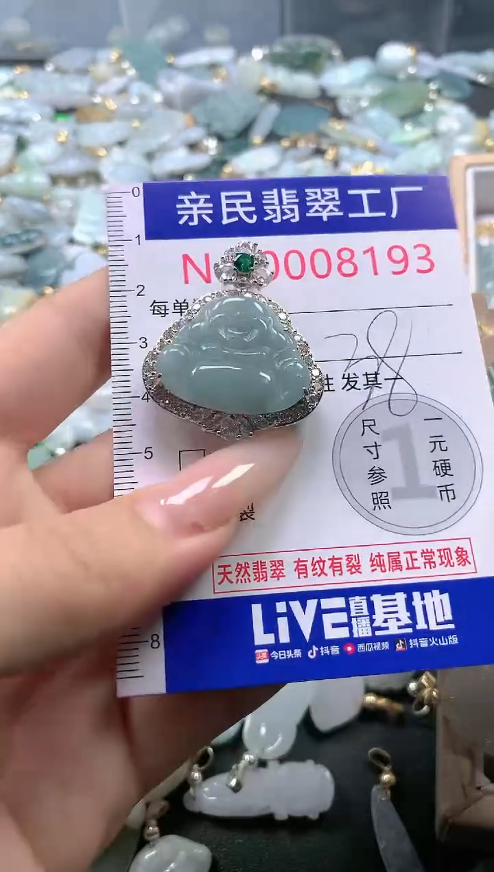 【闪购商品】翡翠吊坠(不含链)未镶嵌8193