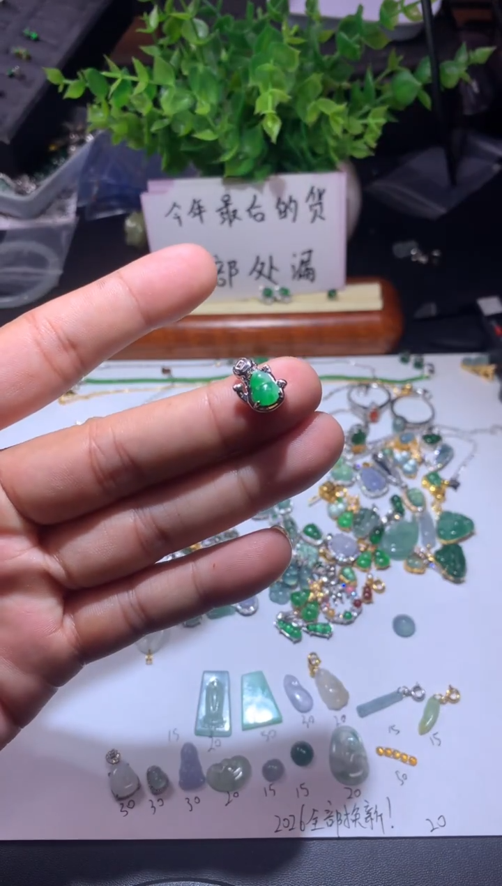 吊坠(不含链)未镶嵌翡翠1