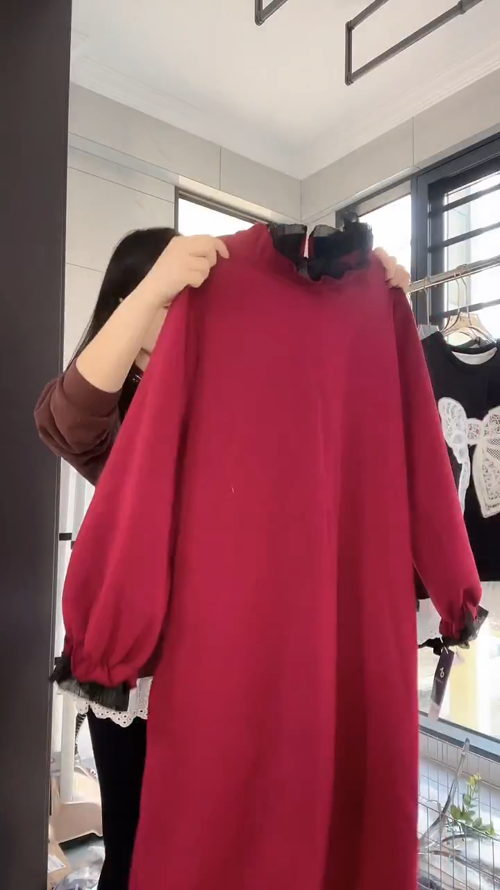 红色长款连衣裙19.9