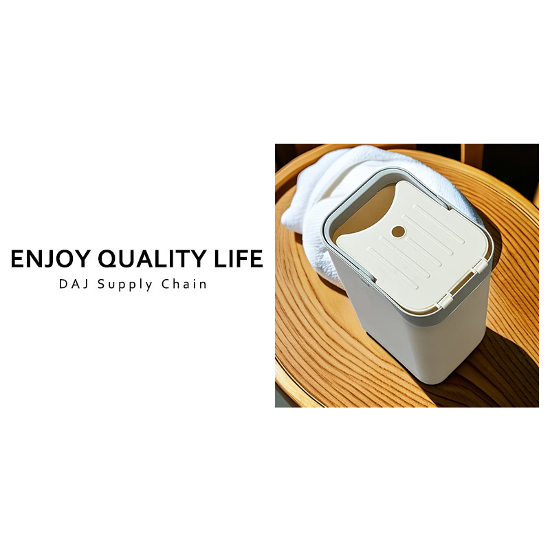 J003竖桶拖把桶有盖奶白色