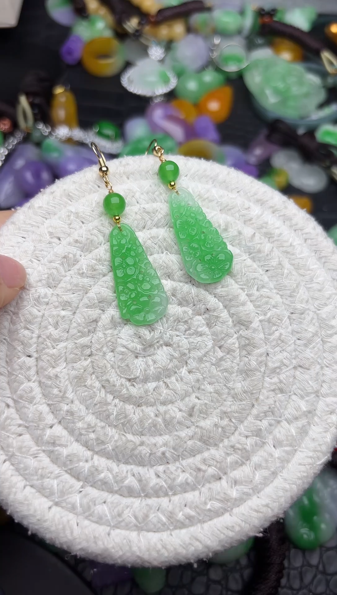 颈饰未镶嵌翡翠缅甸翡翠吊坠