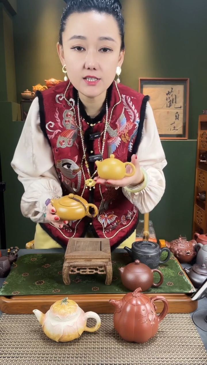 【闪购商品】紫砂茶壶徐霞黄金朱泥小品卡盖西施