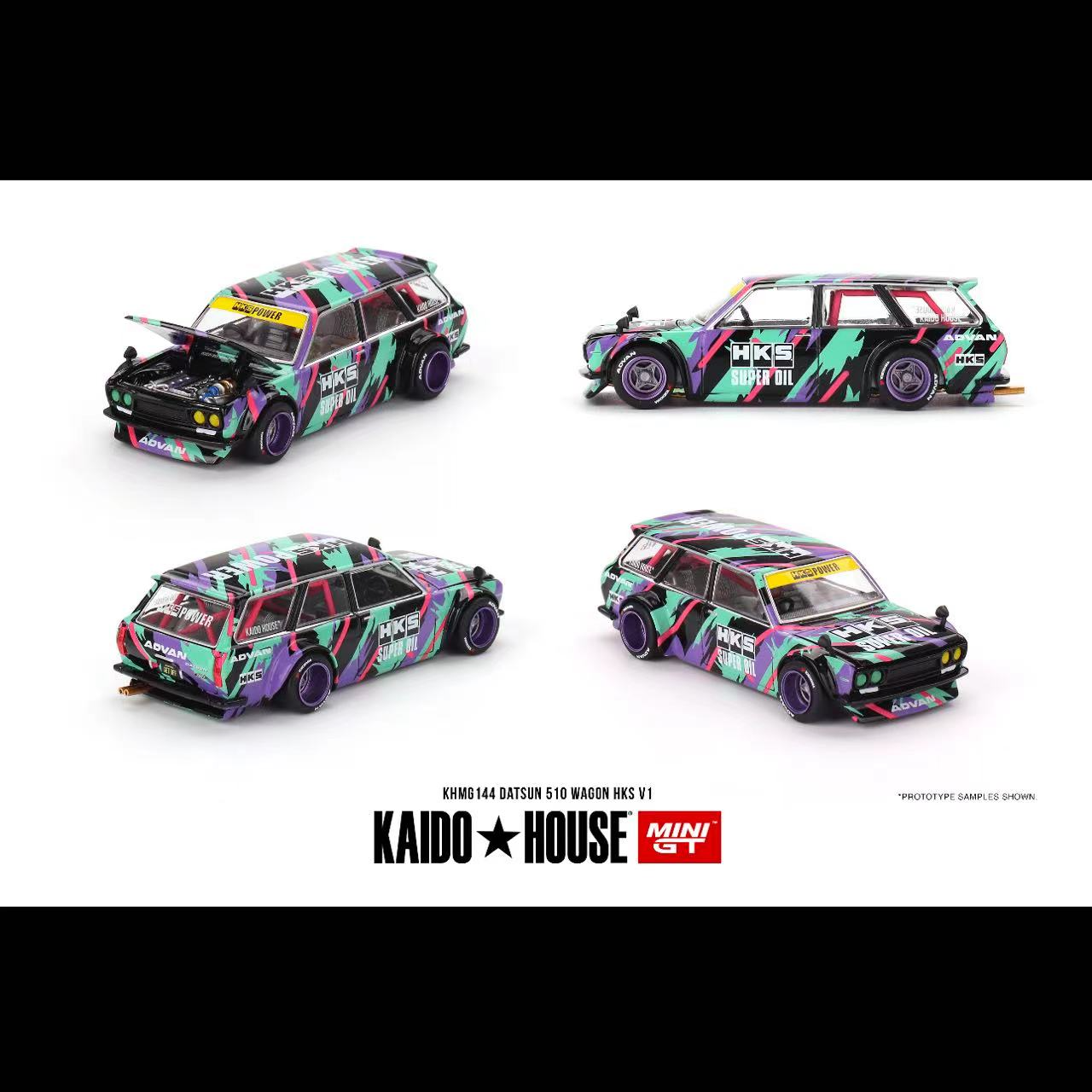 Kaido House Datsun KAIDO 510 Wagon HKS V1 1:64 合金汽车模型