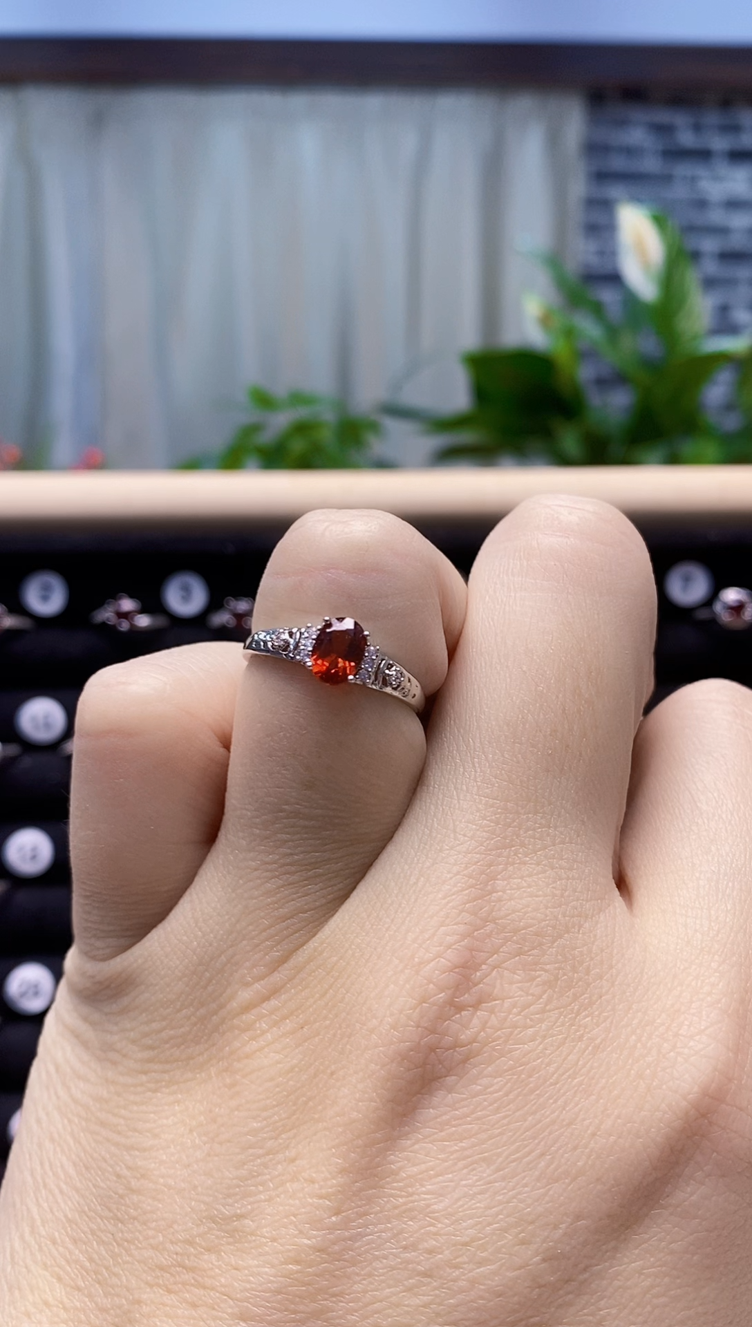 【闪购商品】石榴石戒指合金多样性 发其一  【7】