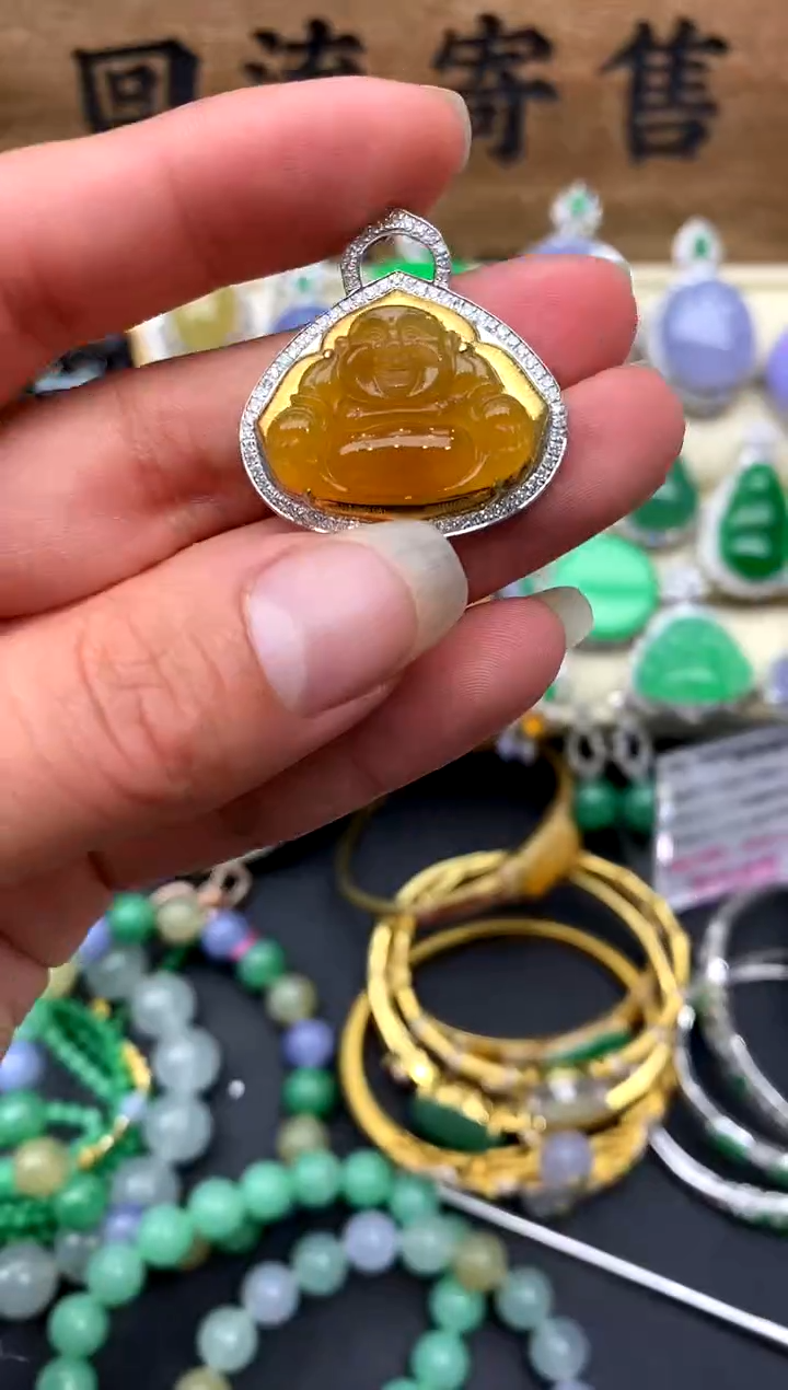 【闪购商品】翡翠颈饰18K金镶嵌462-中国好珍宝