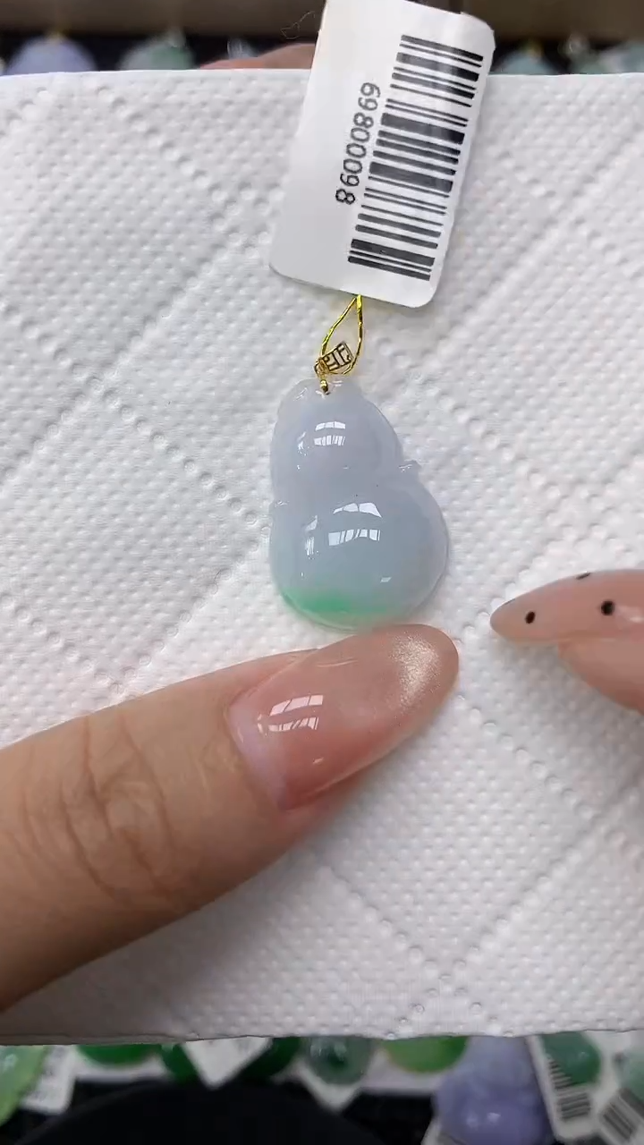 颈饰18K金镶嵌翡翠11111111111111