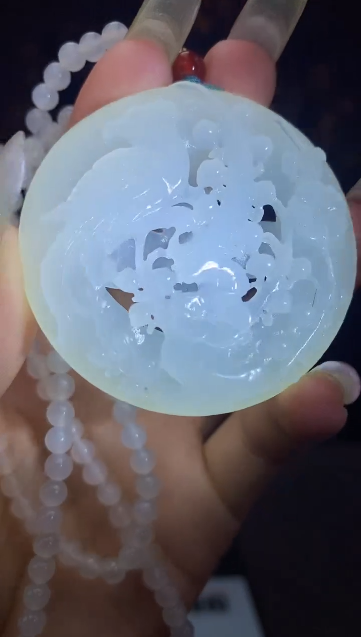 和田玉未镶嵌颈饰C808