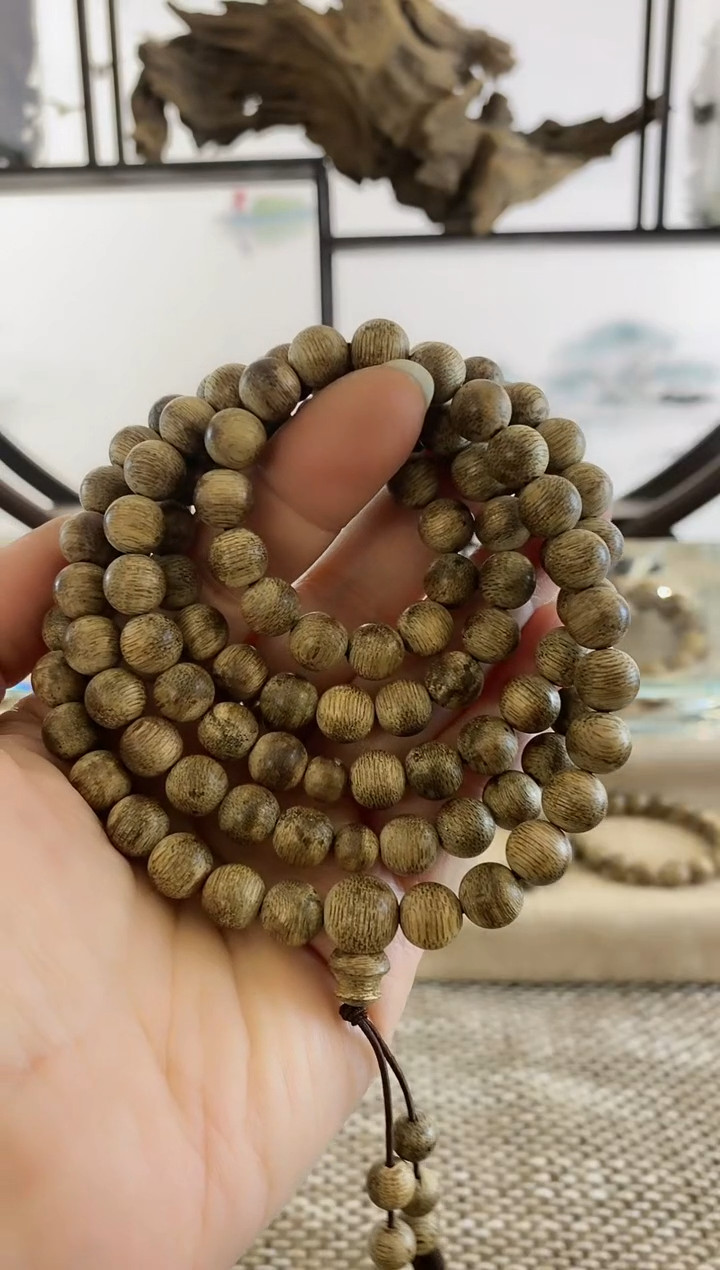 【闪购商品】沉香手串海南尖峰岭熟结老料9MM多圈