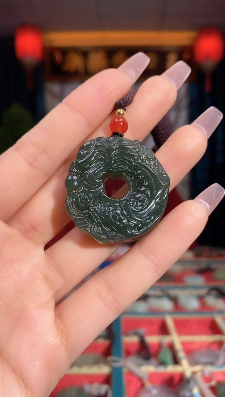 【闪购商品】和田玉颈饰未镶嵌鱼化龙