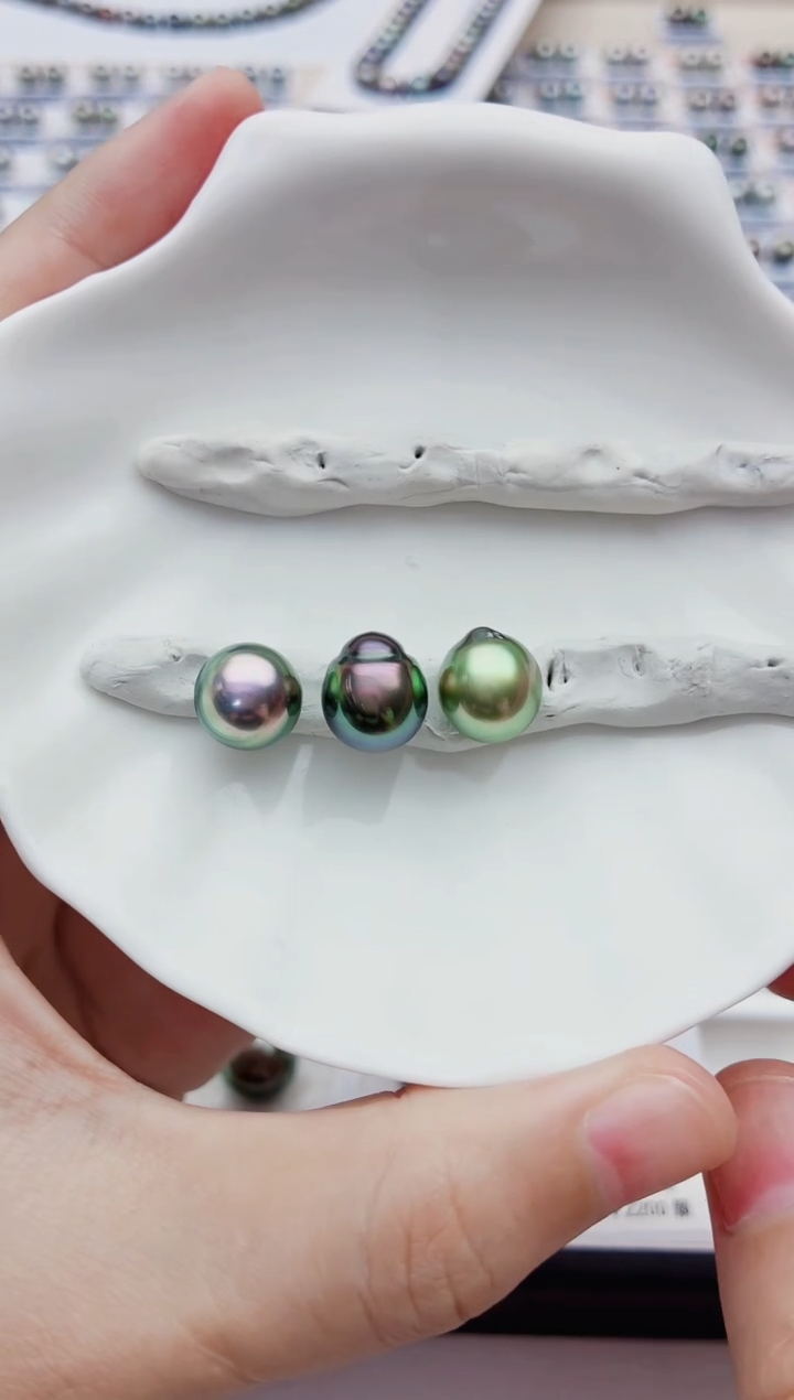 海水珍珠裸珠10-11大溪地