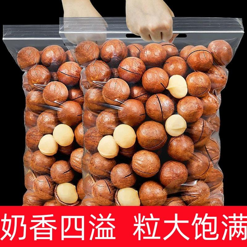 【买半斤送半斤】夏威夷果奶香味500g袋装坚果零食年货整箱批发TY