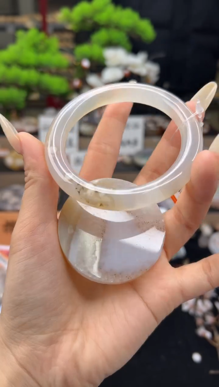 【闪购商品】石英质玉未镶嵌手镯圈口（赠送镯心）