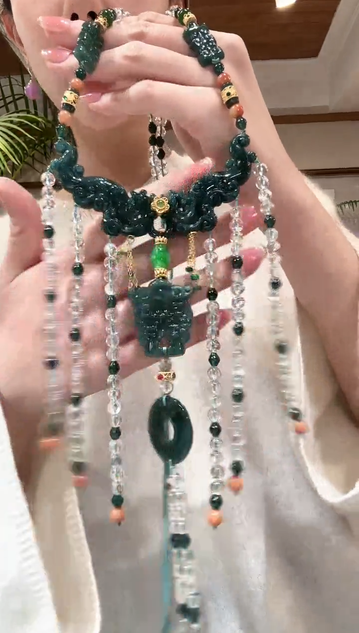 【闪购商品】翡翠颈饰未镶嵌国风