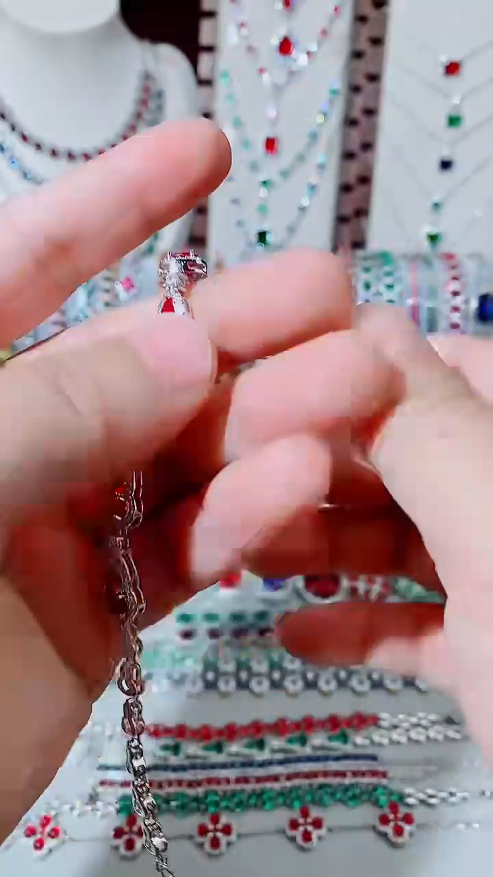 未镶嵌手链红宝石红宝石葫芦手链