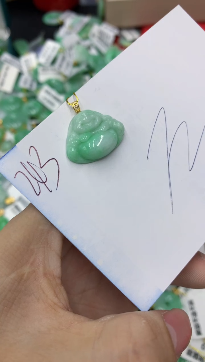 【闪购商品】翡翠颈饰18K金镶嵌1111111111