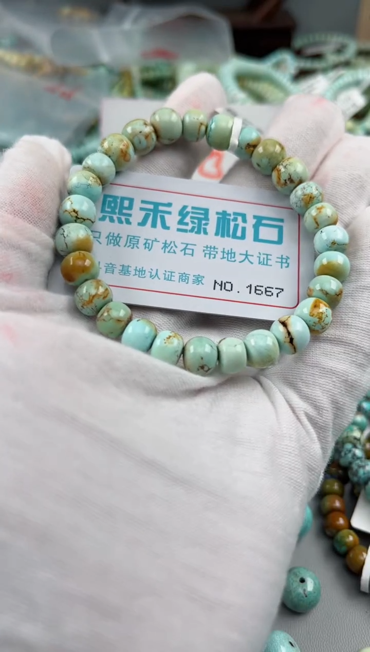 未镶嵌绿松石松石1667