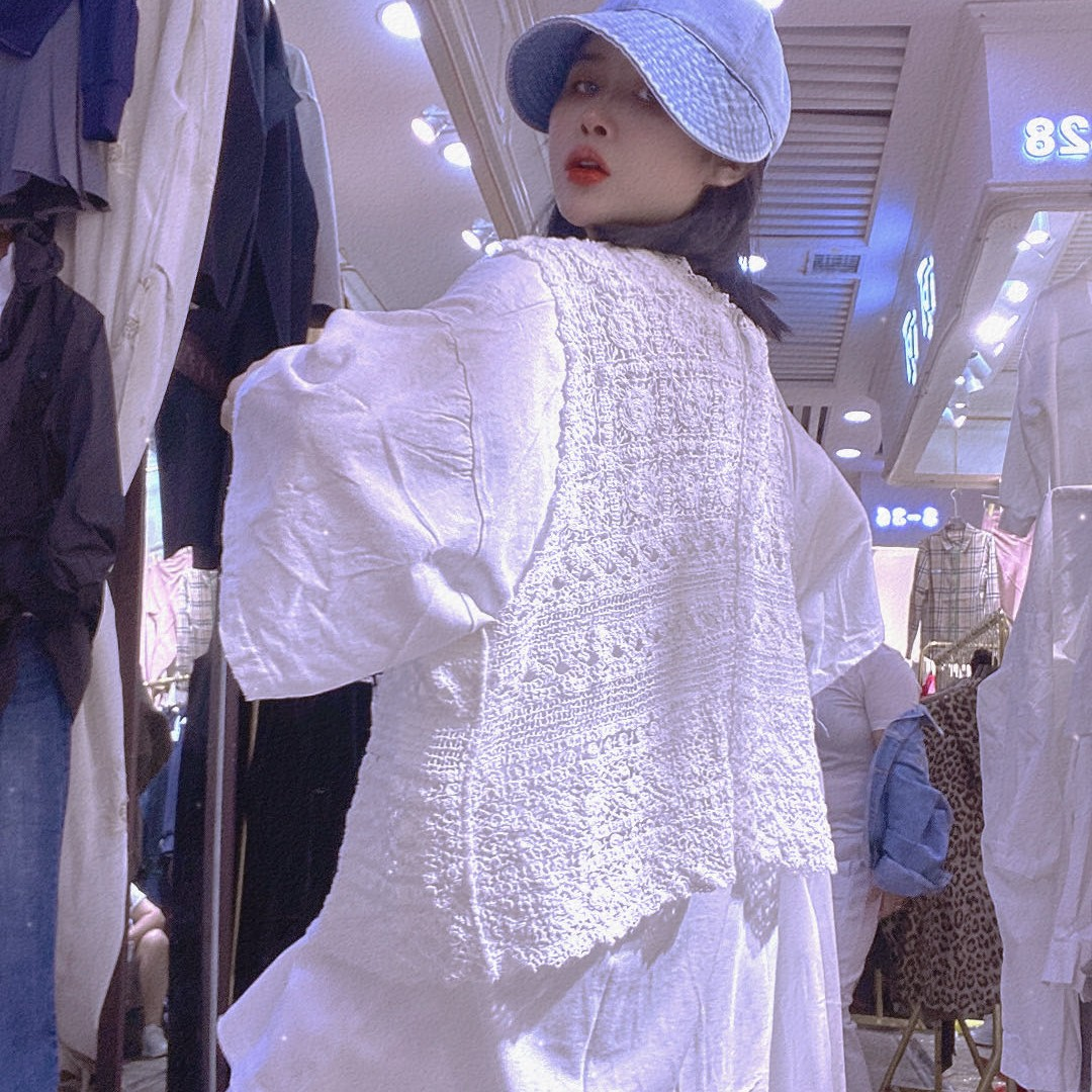 蕾丝对开马甲（90斤穿到180斤