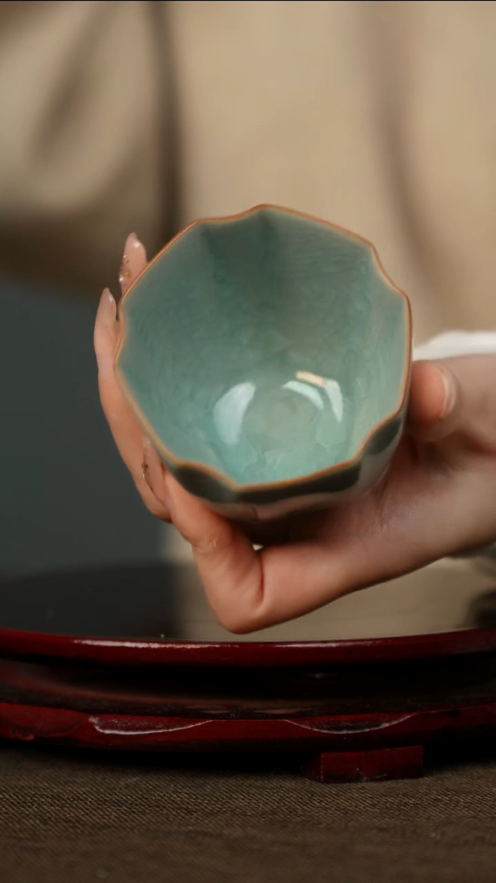 樊立 鱼鳞 六瓣葵口 