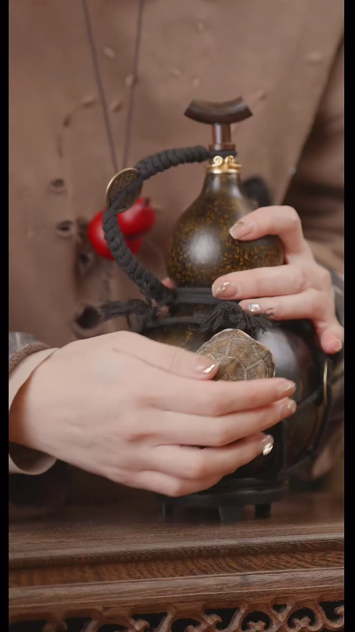 【闪购商品】260号精品天然大漆工艺防渗内胆酒葫芦~