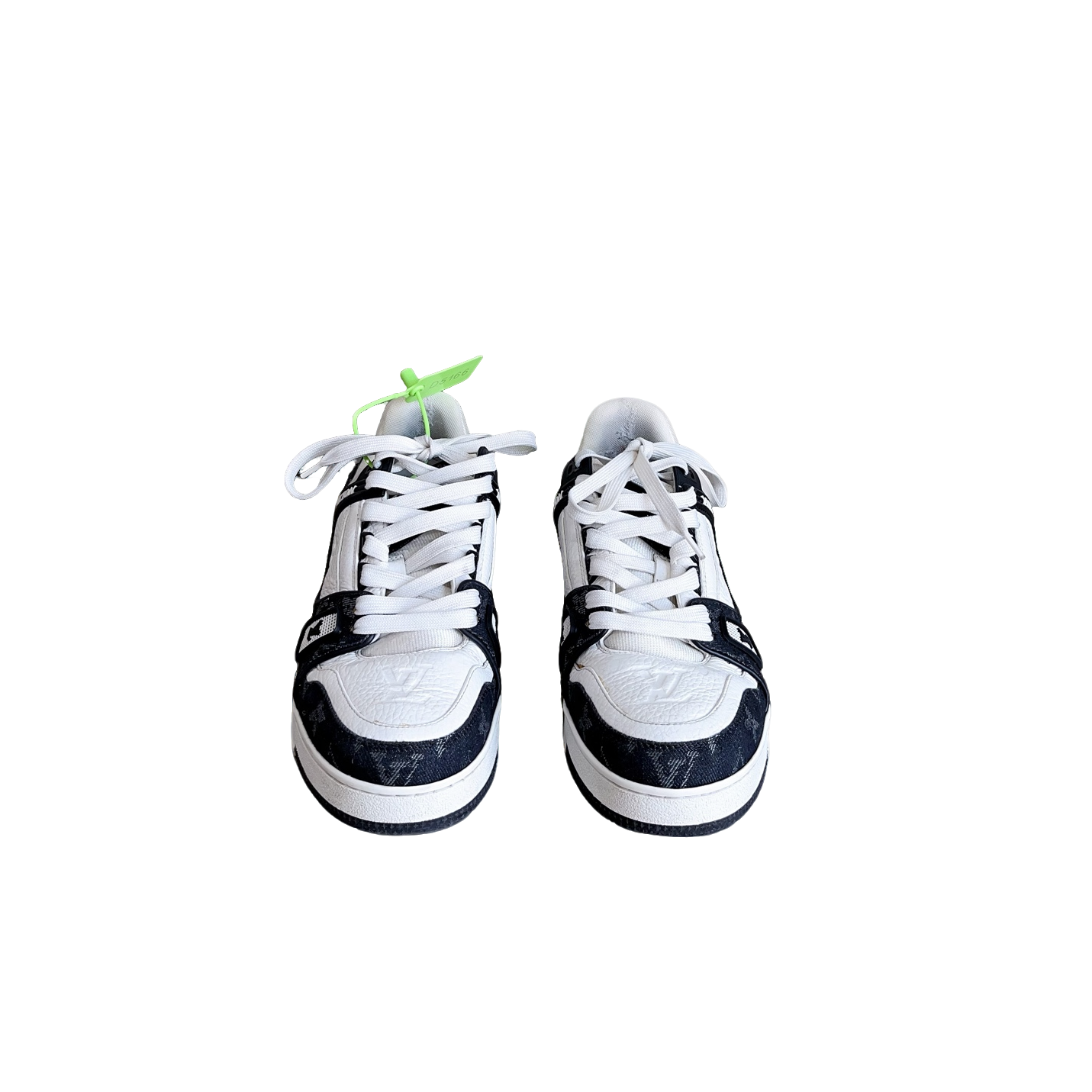 95新 LouisVuitton/路易威登  Trainer黑白牛仔 39.5码95新 d5166