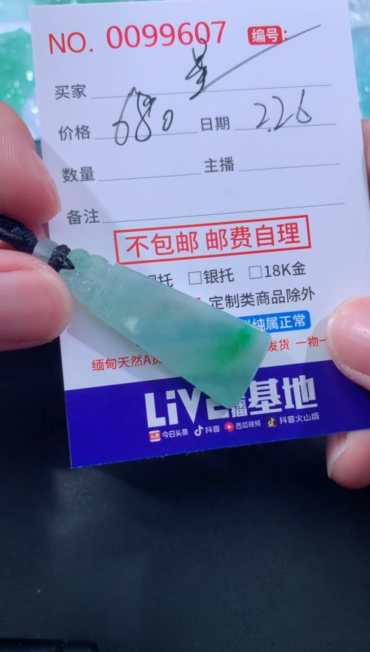 【闪购商品】翡翠颈饰未镶嵌星