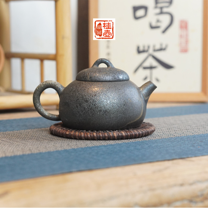广西南宁红陶柴烧壶供春壶小品140毫升