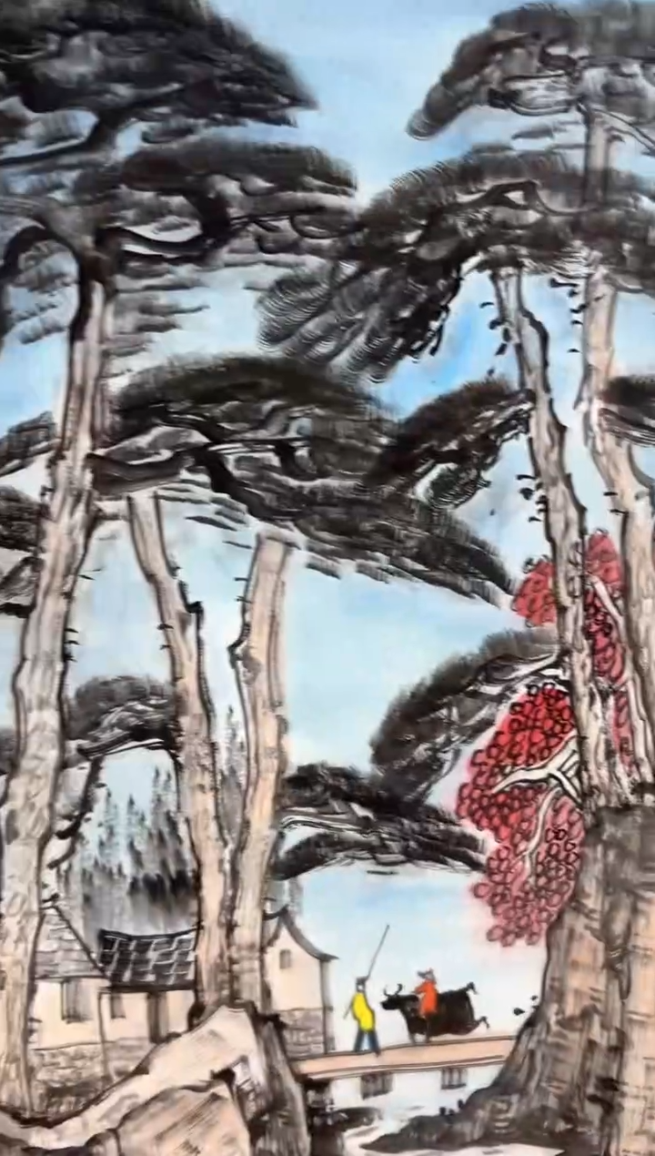 【闪购商品】国画道一李学斌手绘原作B15