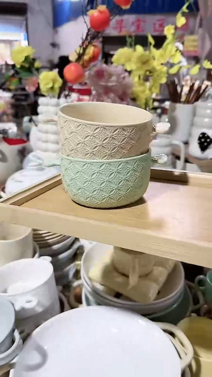 【闪购商品】瓷片2个双耳 微瑕凑满20元包邮