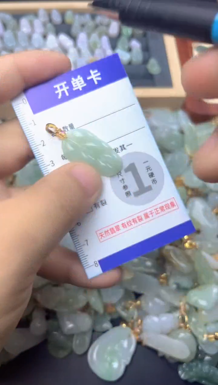 颈饰未镶嵌翡翠天然A货翡翠