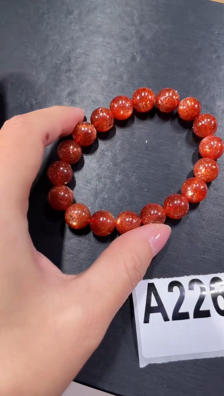 未镶嵌手链长石A226金太阳手链11
