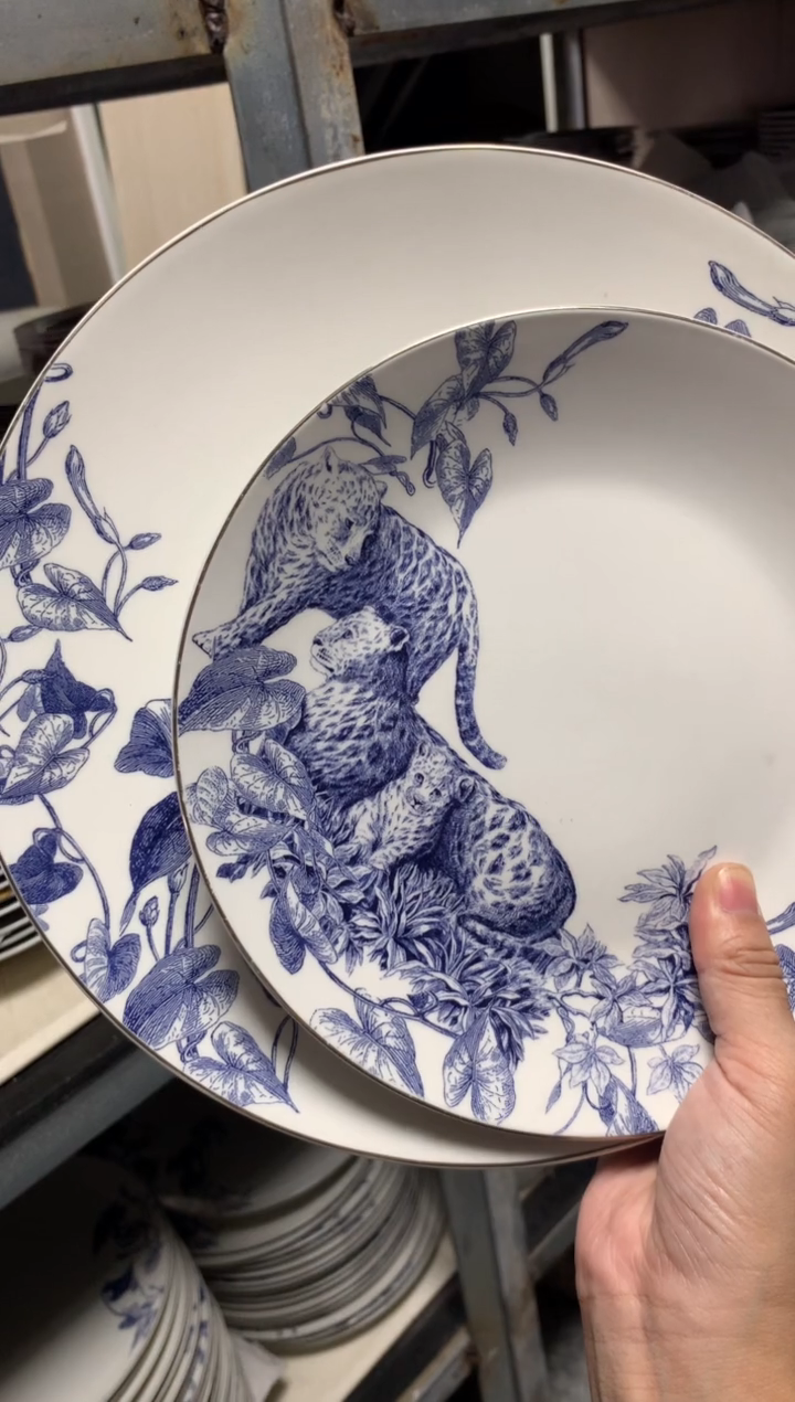 瓷陶瓷原单CC086餐具两件套