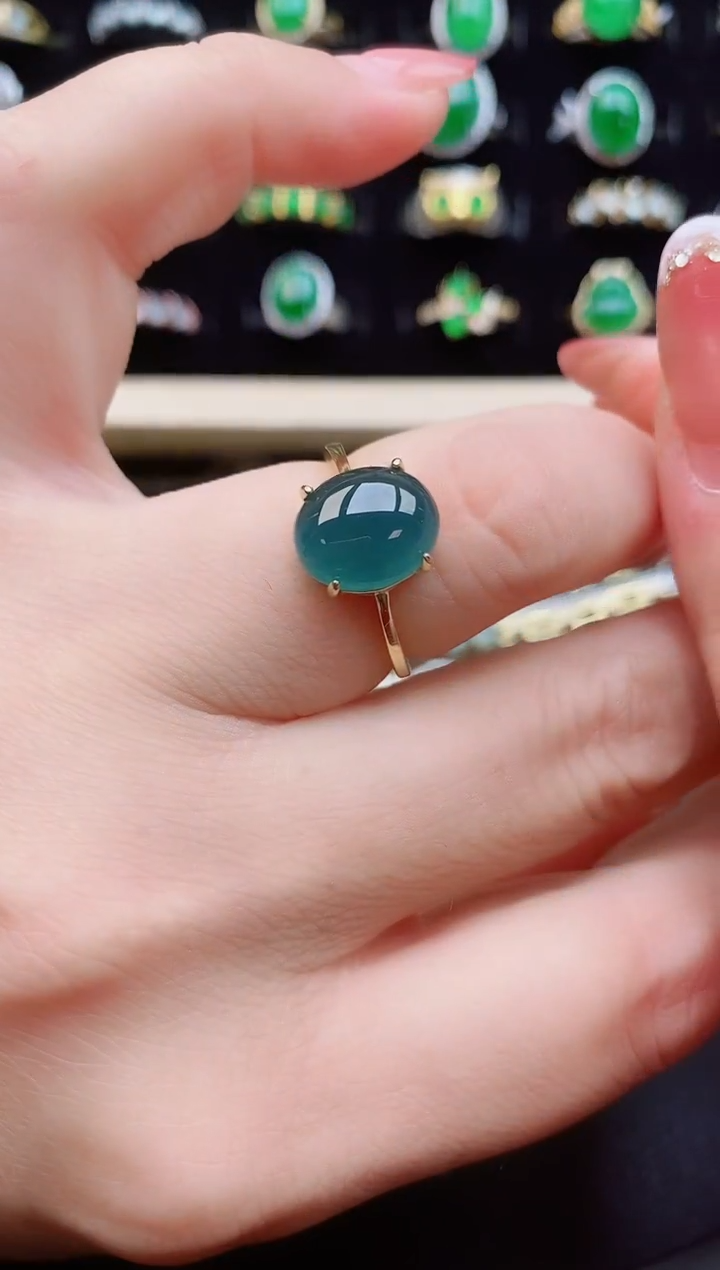 【闪购商品】翡翠戒指银S925镶嵌1212