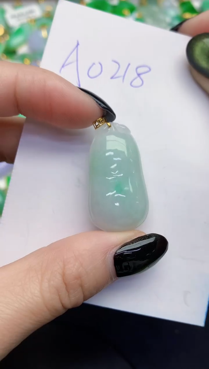 【闪购商品】翡翠颈饰18K金镶嵌00000000000