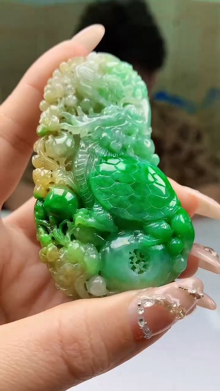 【闪购商品】定制翡翠未镶嵌4688ty-毛货挂件151