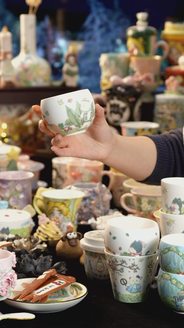 其他陶景德镇釉下彩手绘设计师款陶瓷