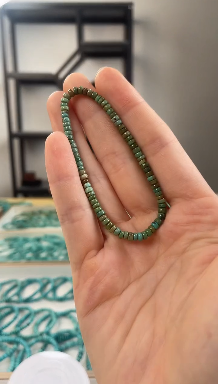 【闪购商品】未镶嵌绿松石珠宝奇石3.7+mm