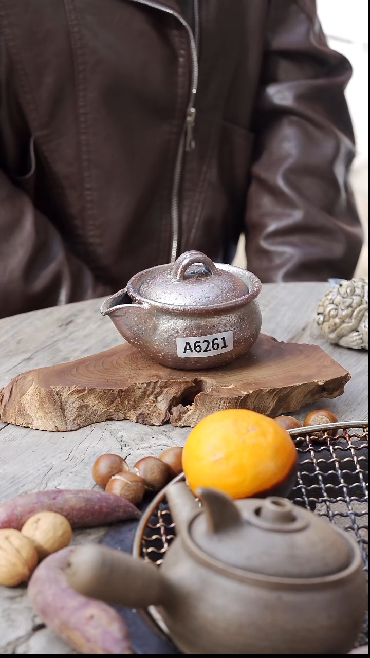 瓷片柴烧孙老师专场福利宝瓶A6261