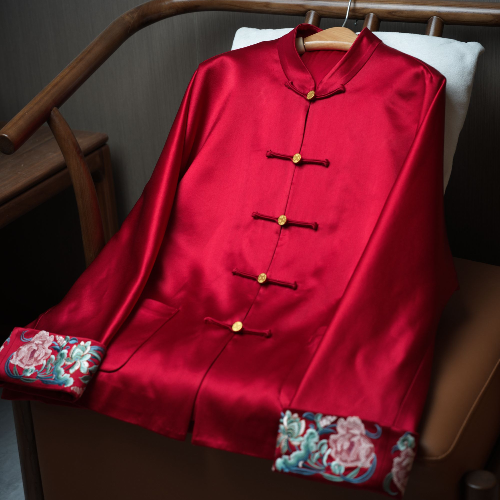 『颂喜』新中式醋酸国风上衣DISW7266