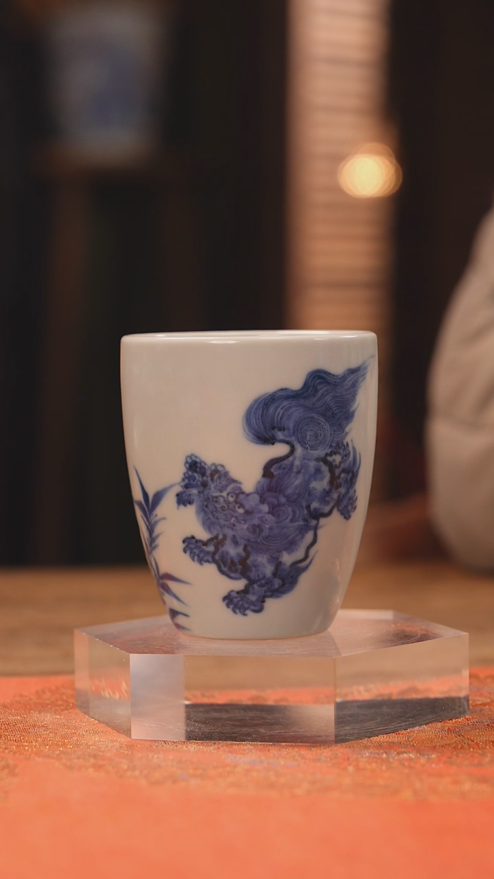 【闪购商品】杯余志剑造 狮子闻香杯