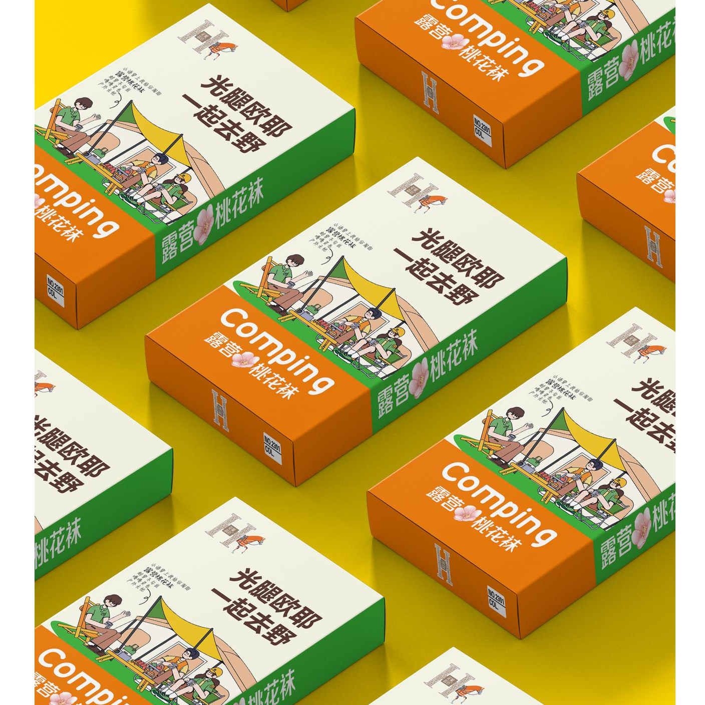 93—2301【花瓣思语】露营桃花袜