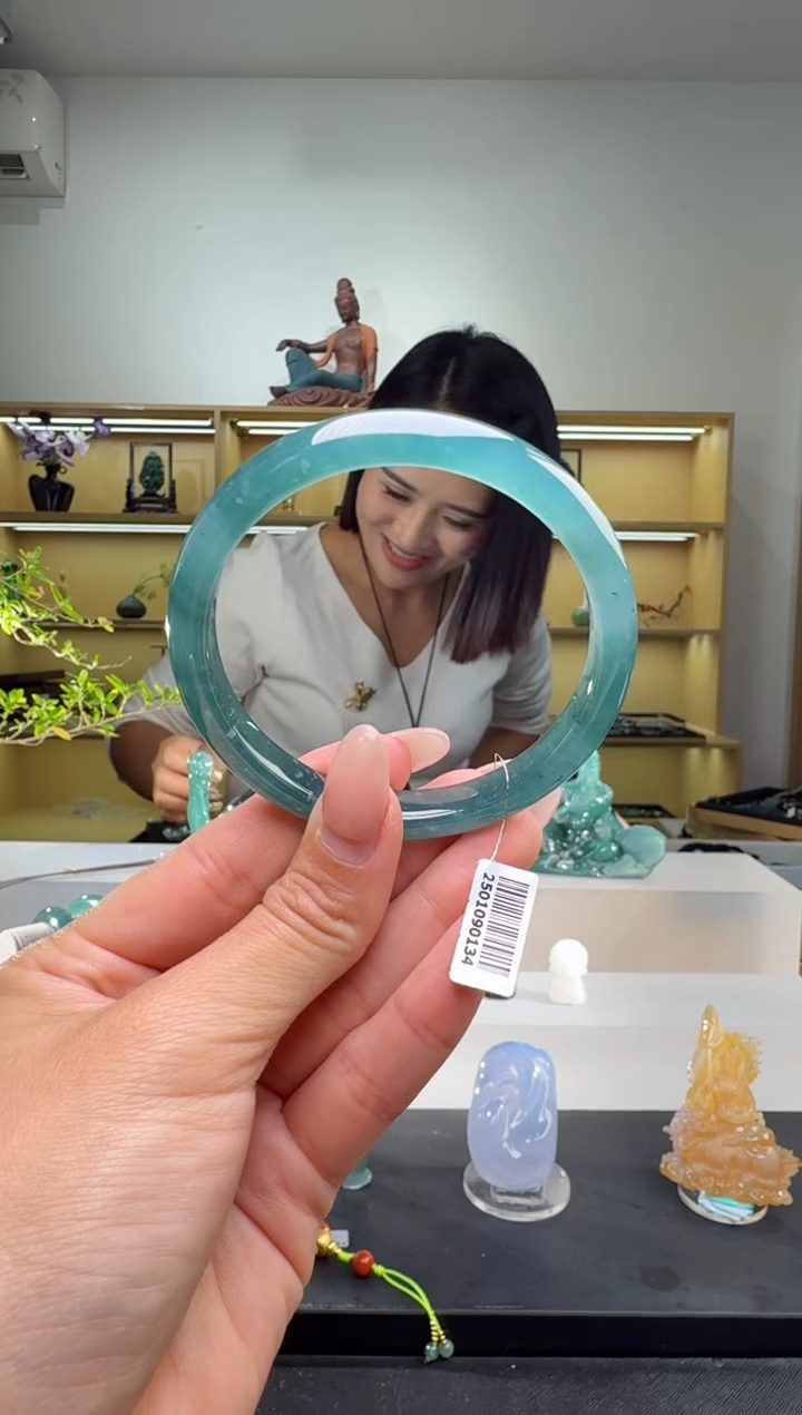 未镶嵌手镯翡翠58圈