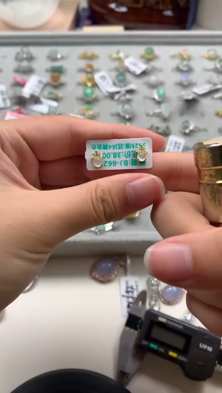 银S925镶嵌戒指翡翠耳饰2