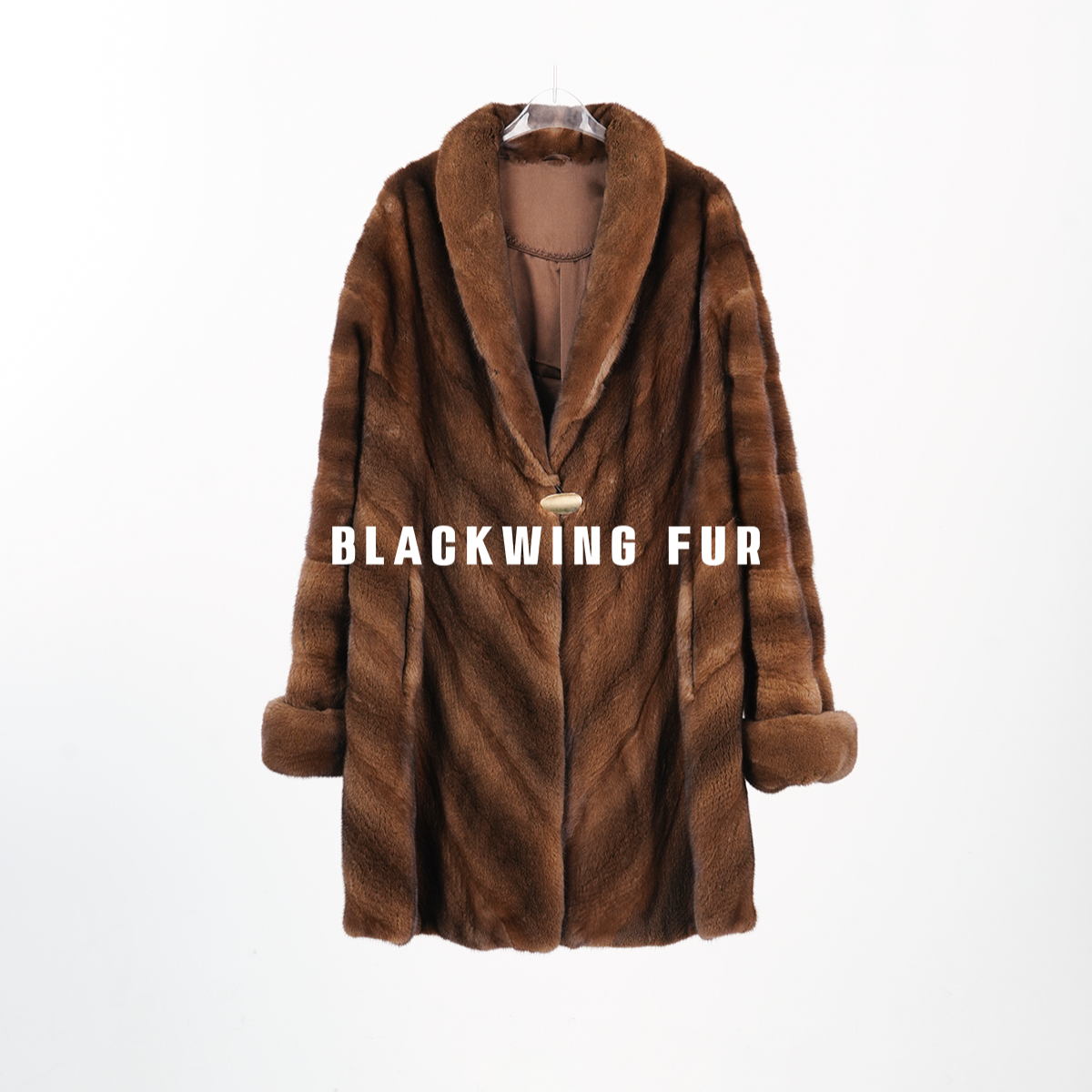  [黑翼.言叶]秋冬新款女装高奢气质进口水貂皮草